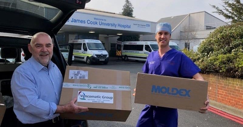 Vencomatic donating PPE