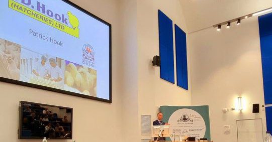 Patrick Hook speaking at the confrence