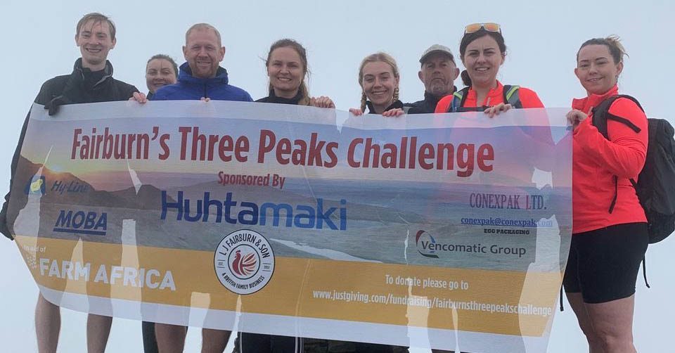 Fairburn’s team completes Three Peaks and raises £25k for charity