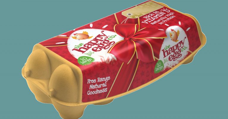 Noble Foods releases happy egg Christmas packaging