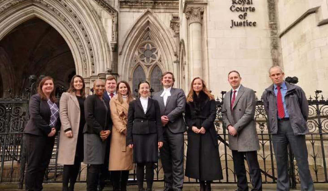 The group outside the high court