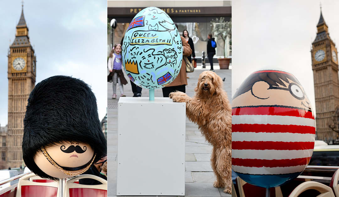 Stonegate partners with charity to place egg art across London
